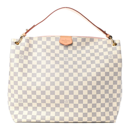 Louis Vuitton Damier Azur Graceful MM Rose Ballerine 1 of 12
