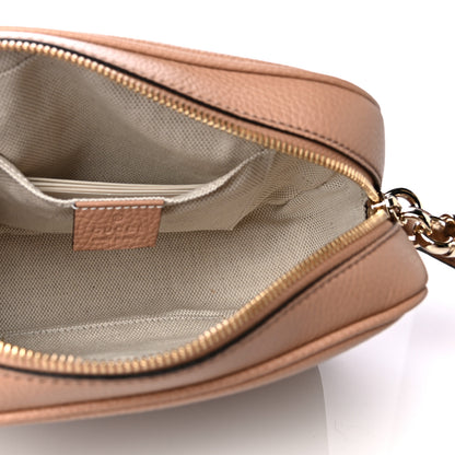 Gucci Pebbled Calfskin Small Soho Disco Bag Camelia 4 of 4