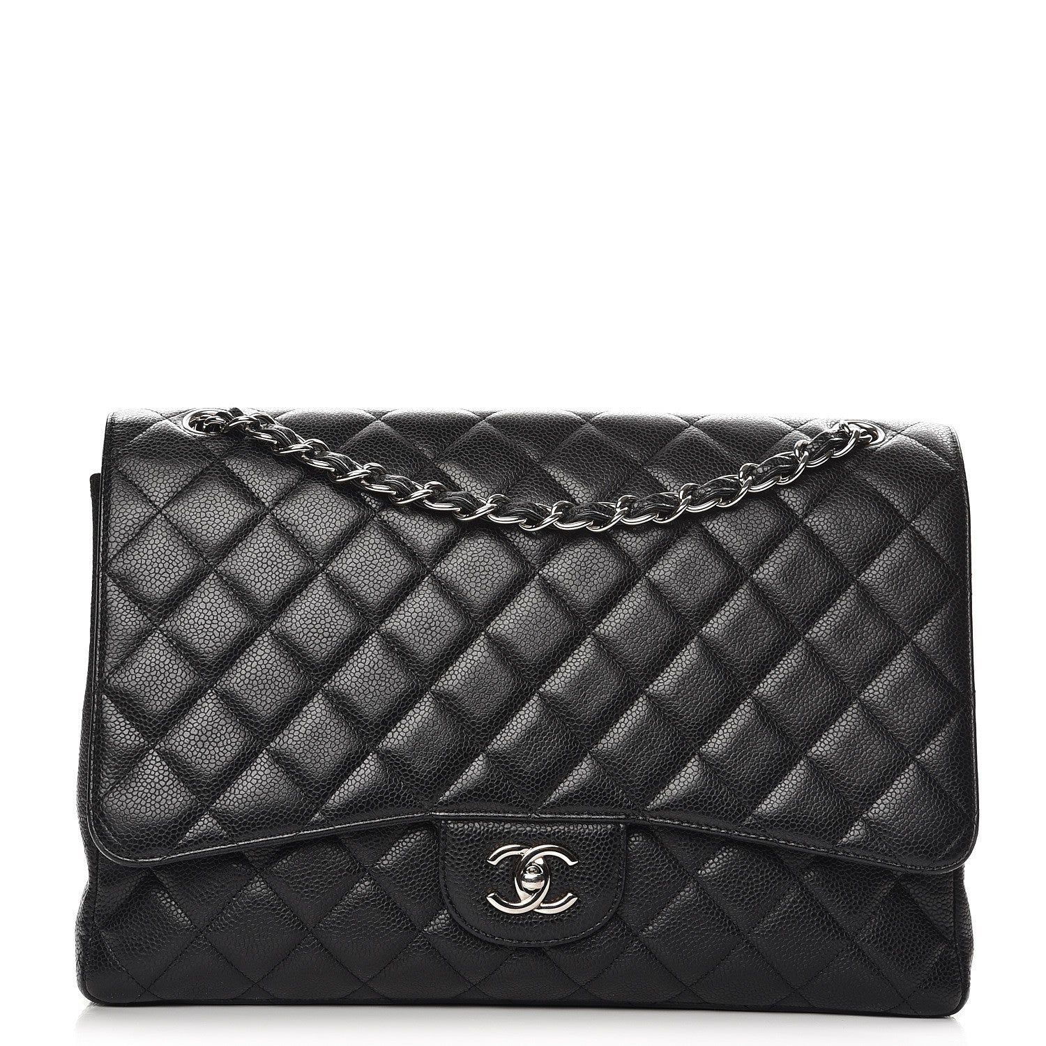 Chanel Caviar Quilted Maxi Single Flap Black 1 of 8