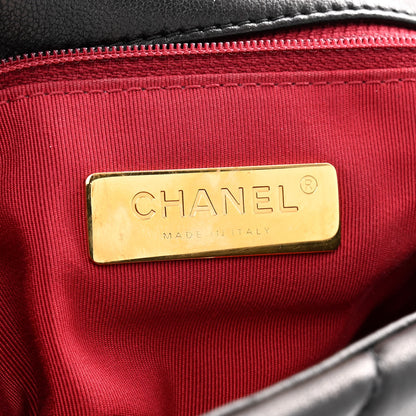 Chanel Lambskin Quilted Medium Chanel 19 Flap Black 6 of 10