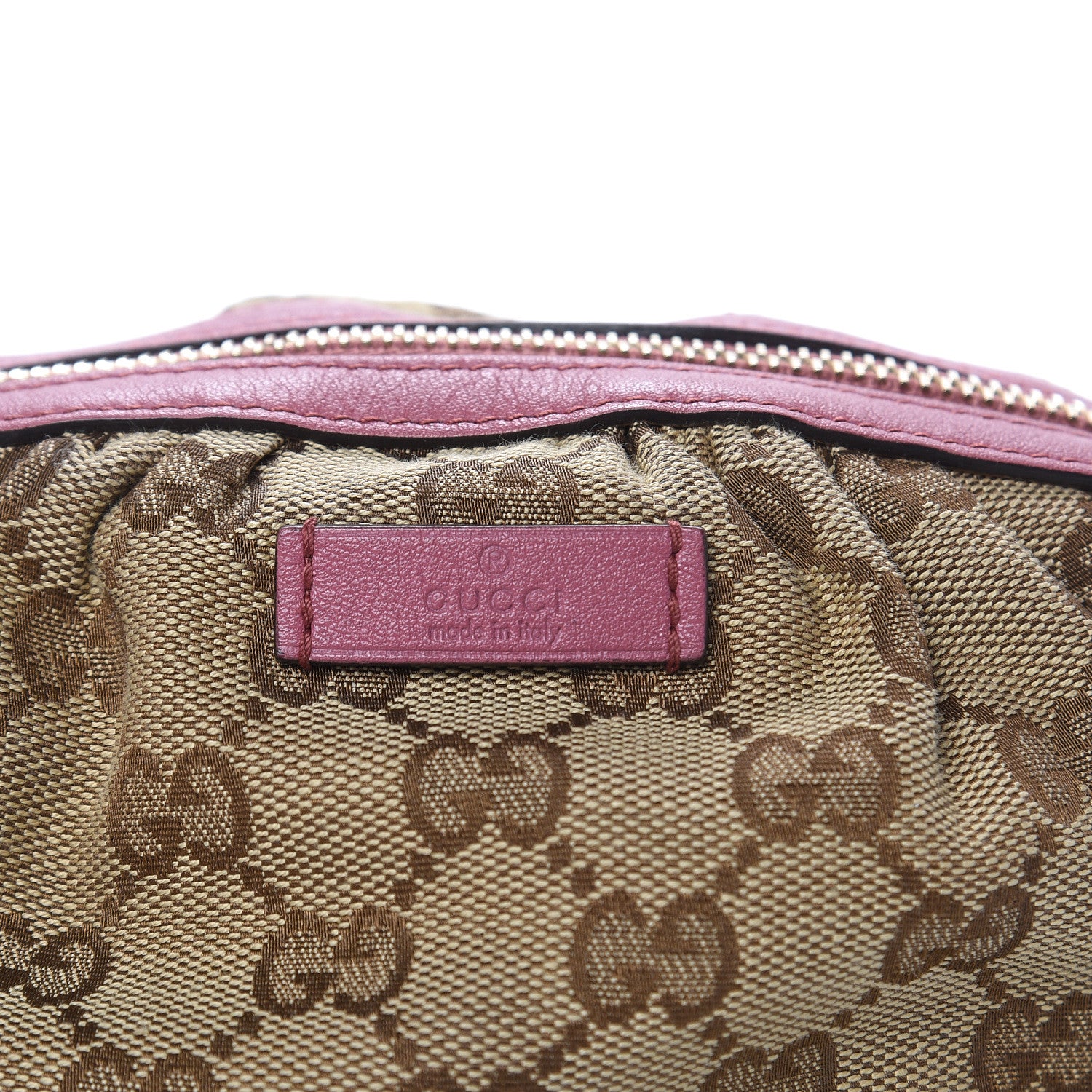 Gucci Monogram Medium Bamboo Cosmetic Case Vintage Rose 8 of 12