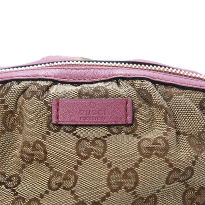 Gucci Monogram Medium Bamboo Cosmetic Case Vintage Rose 8 of 12