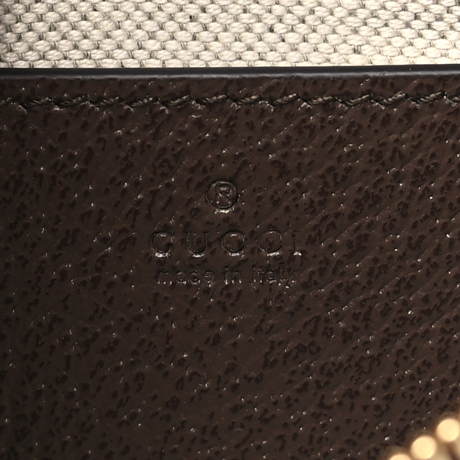 Gucci GG Supreme Monogram Textured Dollar Calfskin Mini Ophidia Chain Bag Beige Ebony 6 of 10