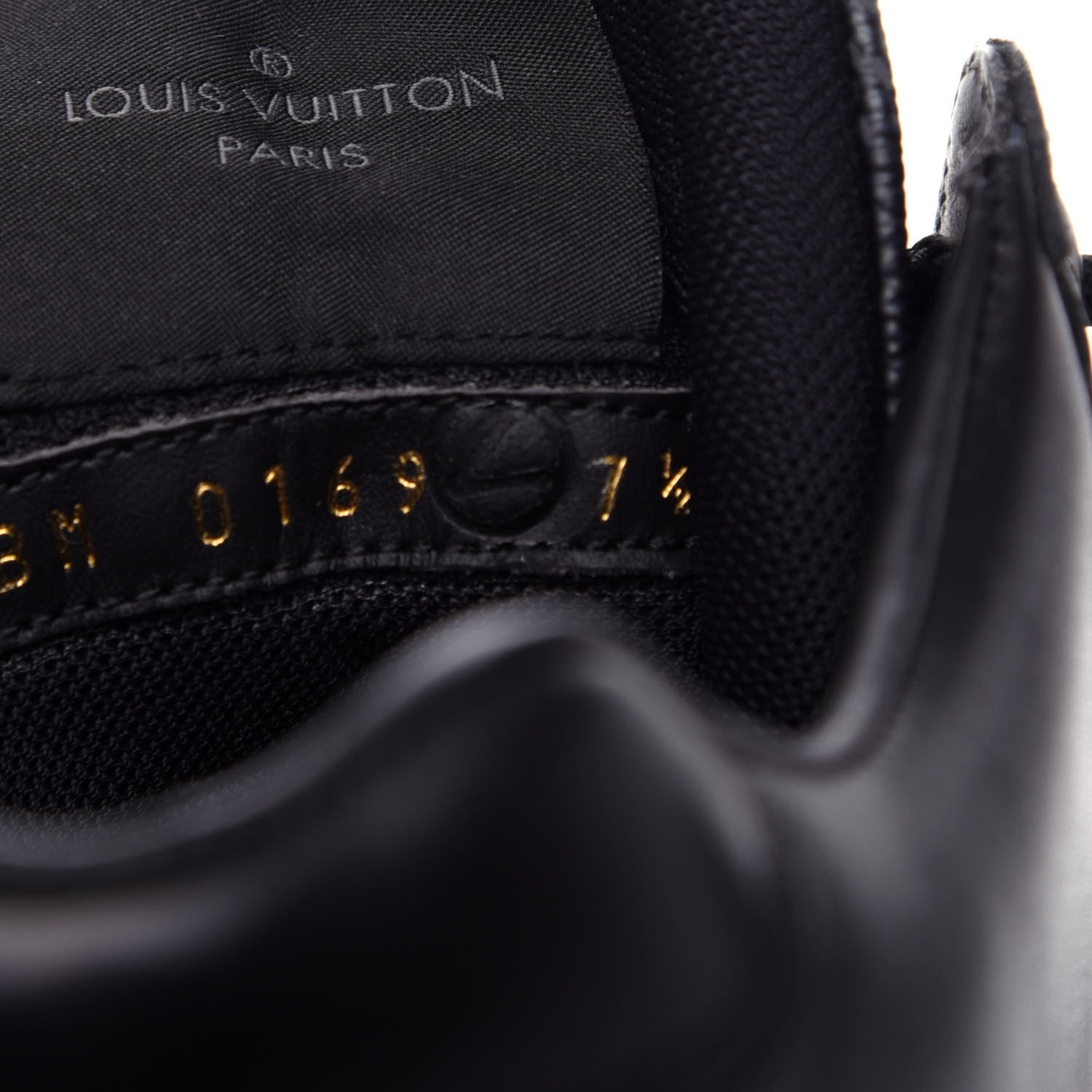 Louis Vuitton Calfskin Damier Graphite Oberkampf Ankle Boots 7.5 Black 9 of 10