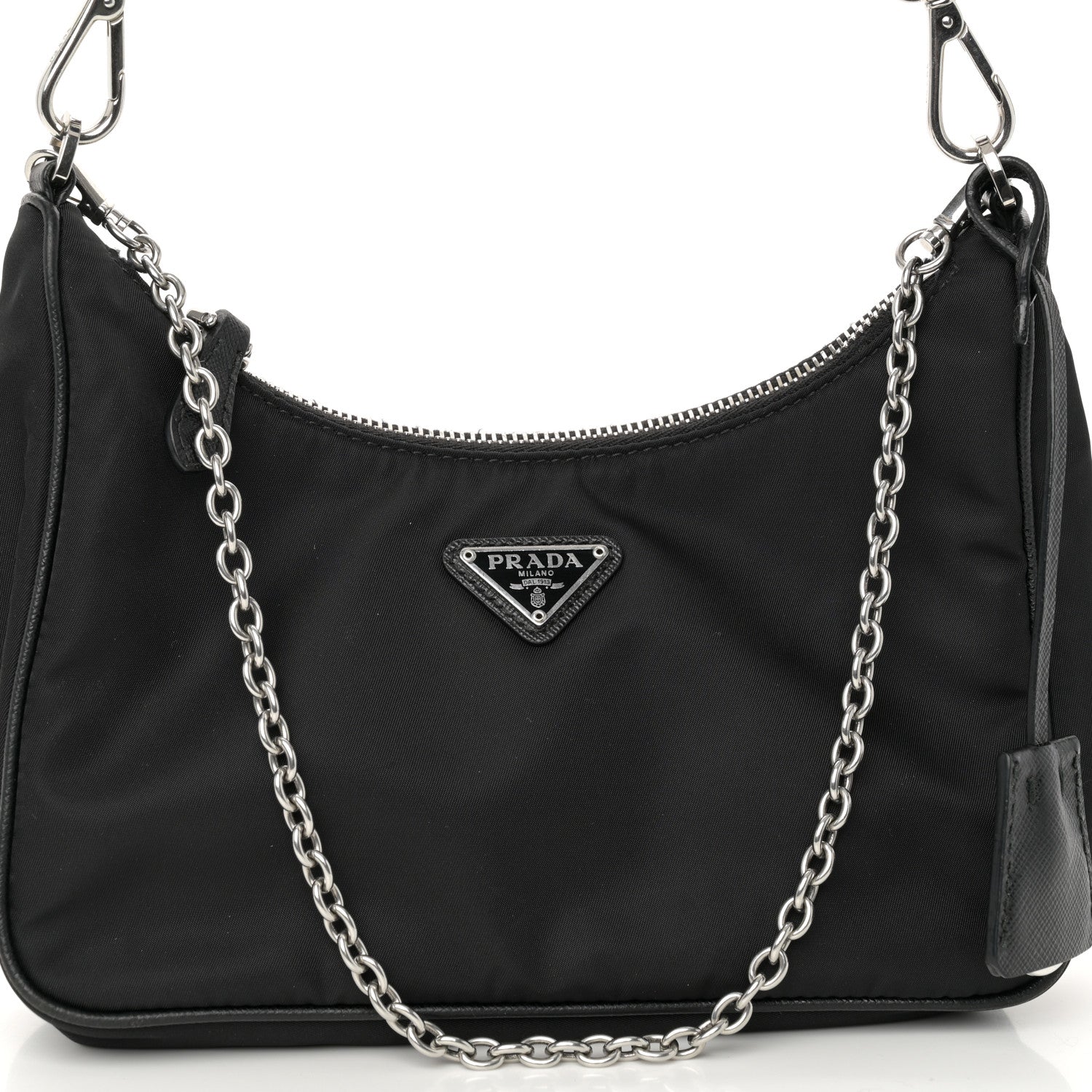 Prada Nylon Re-Edition 2005 Shoulder Bag Black 8 of 11