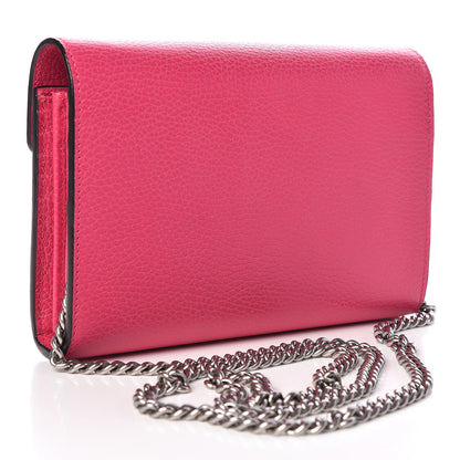 Gucci Dollar Calfskin Crystal Mini Dionysus Chain Wallet Box Pink 3 of 10