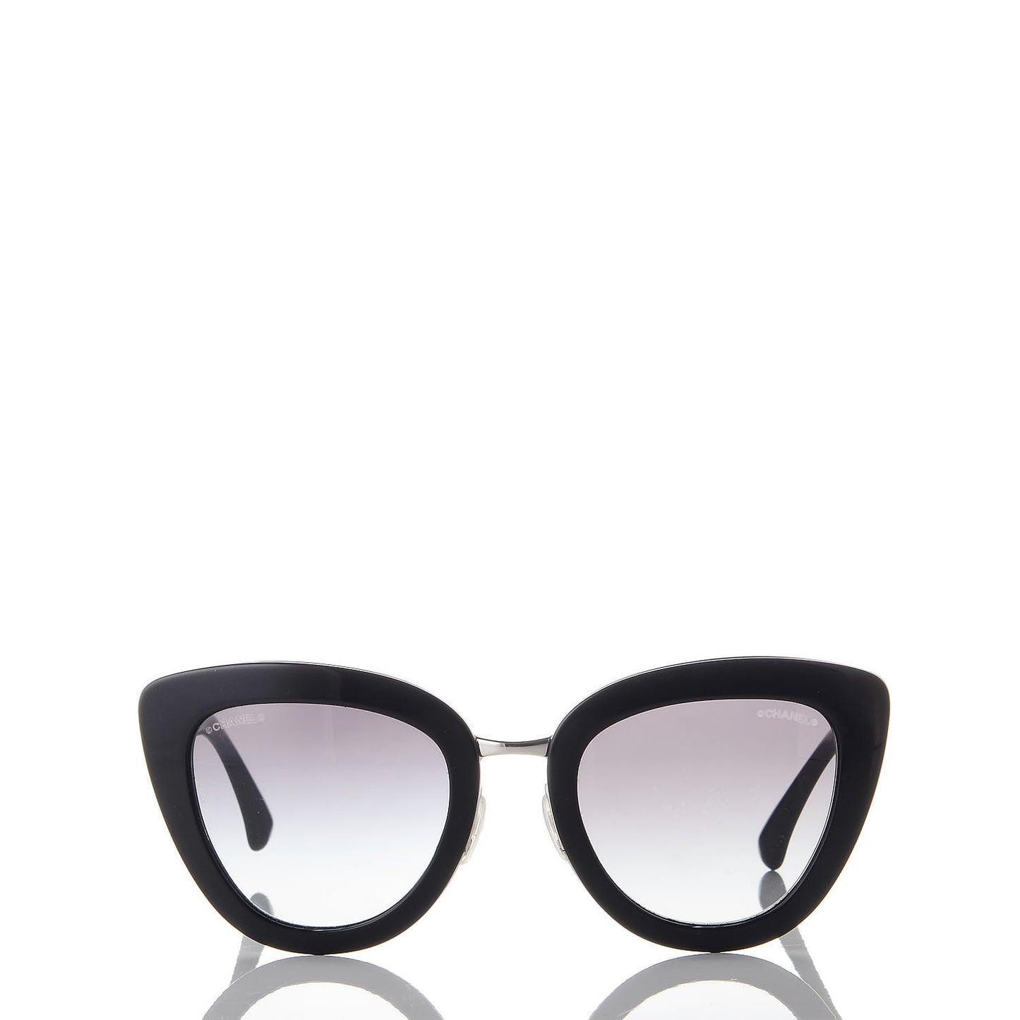 Cat Eye Quilted Sunglasses 5368 Black