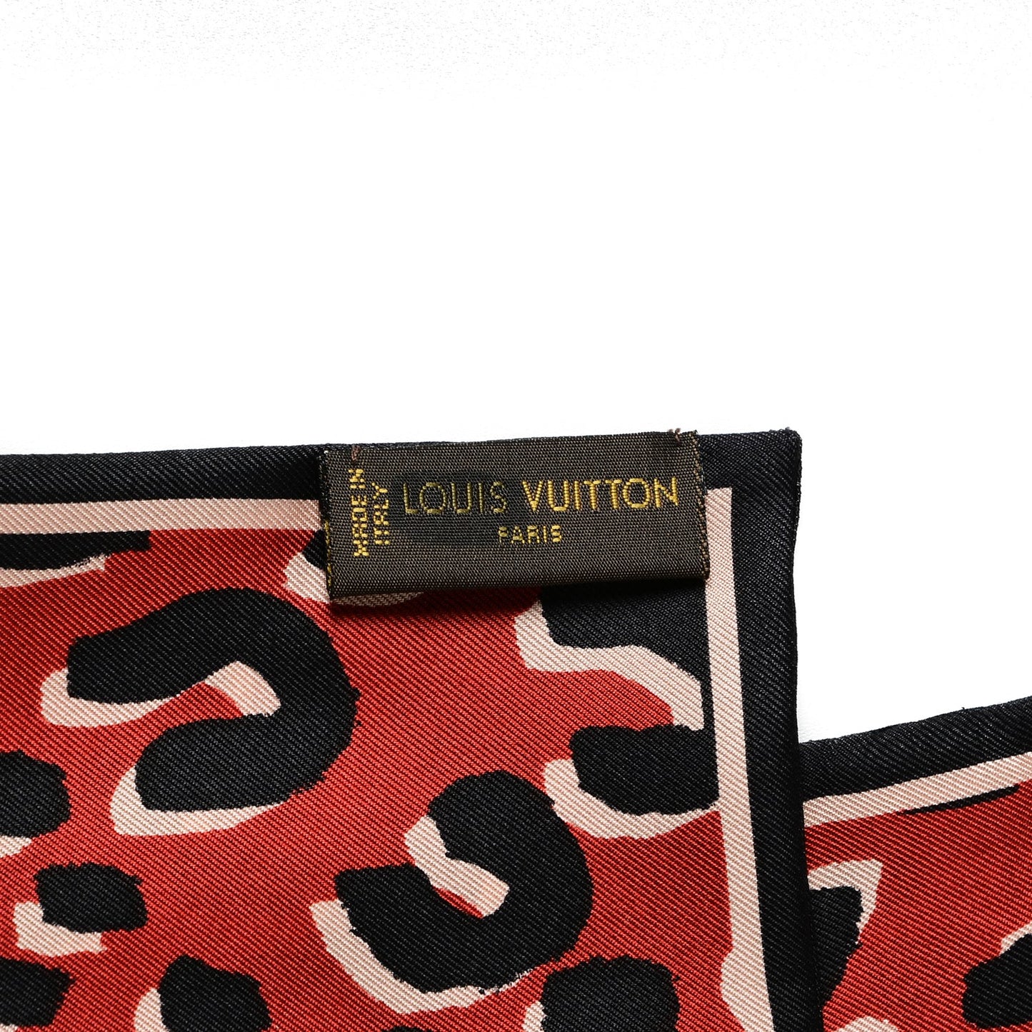 Silk Leopard Bandeau Rouge