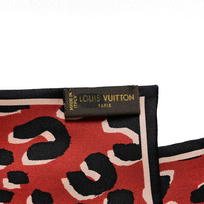 Louis Vuitton Silk Leopard Bandeau Rouge 4 of 5