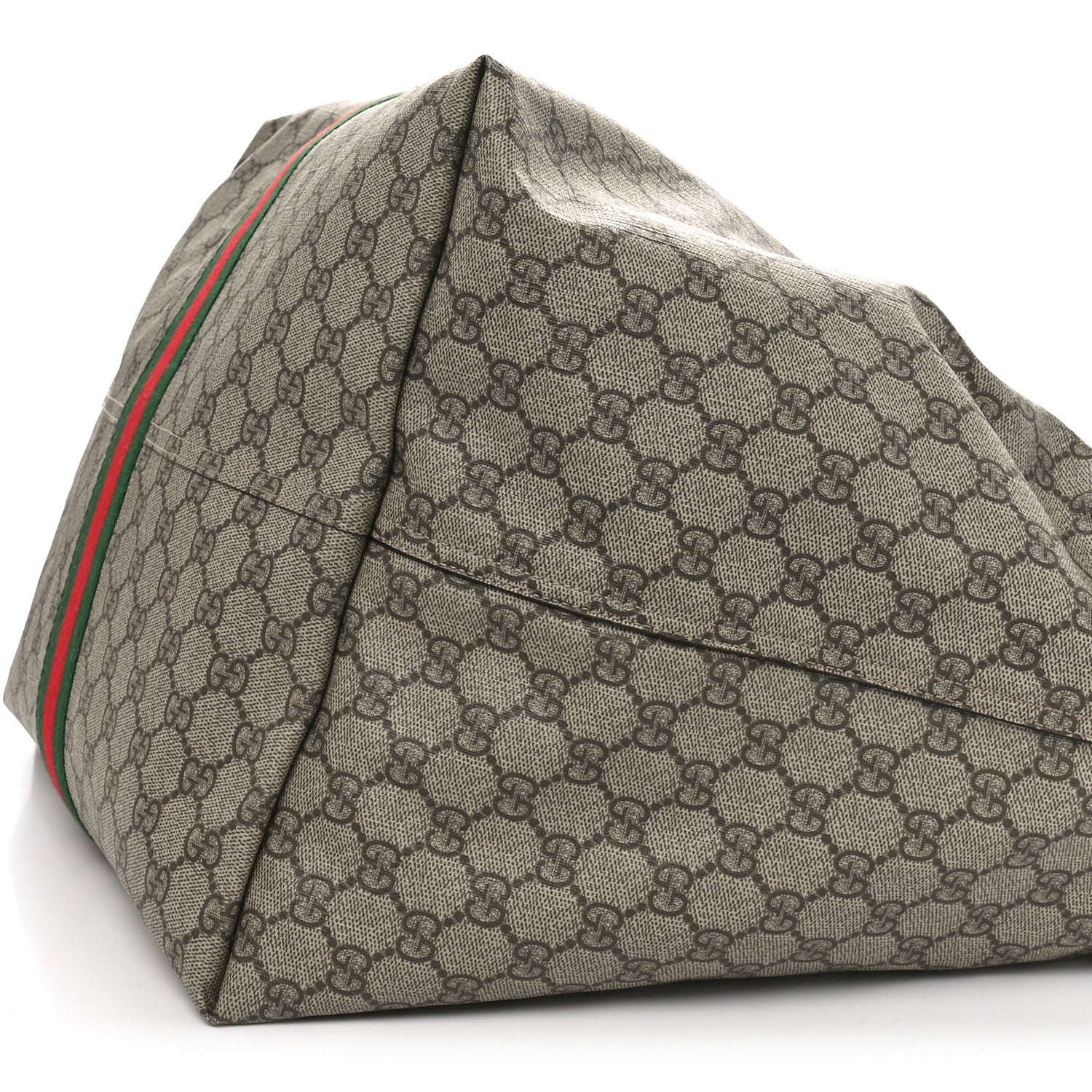 Gucci GG Supreme Monogram Calfskin Web Medium Jackie 1961 Shoulder Bag Beige Brown Sugar 11 of 11