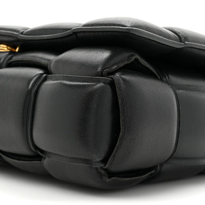 Bottega Veneta Lambskin Maxi Intreccio Padded Chain Cassette Crossbody Bag Black 7 of 13