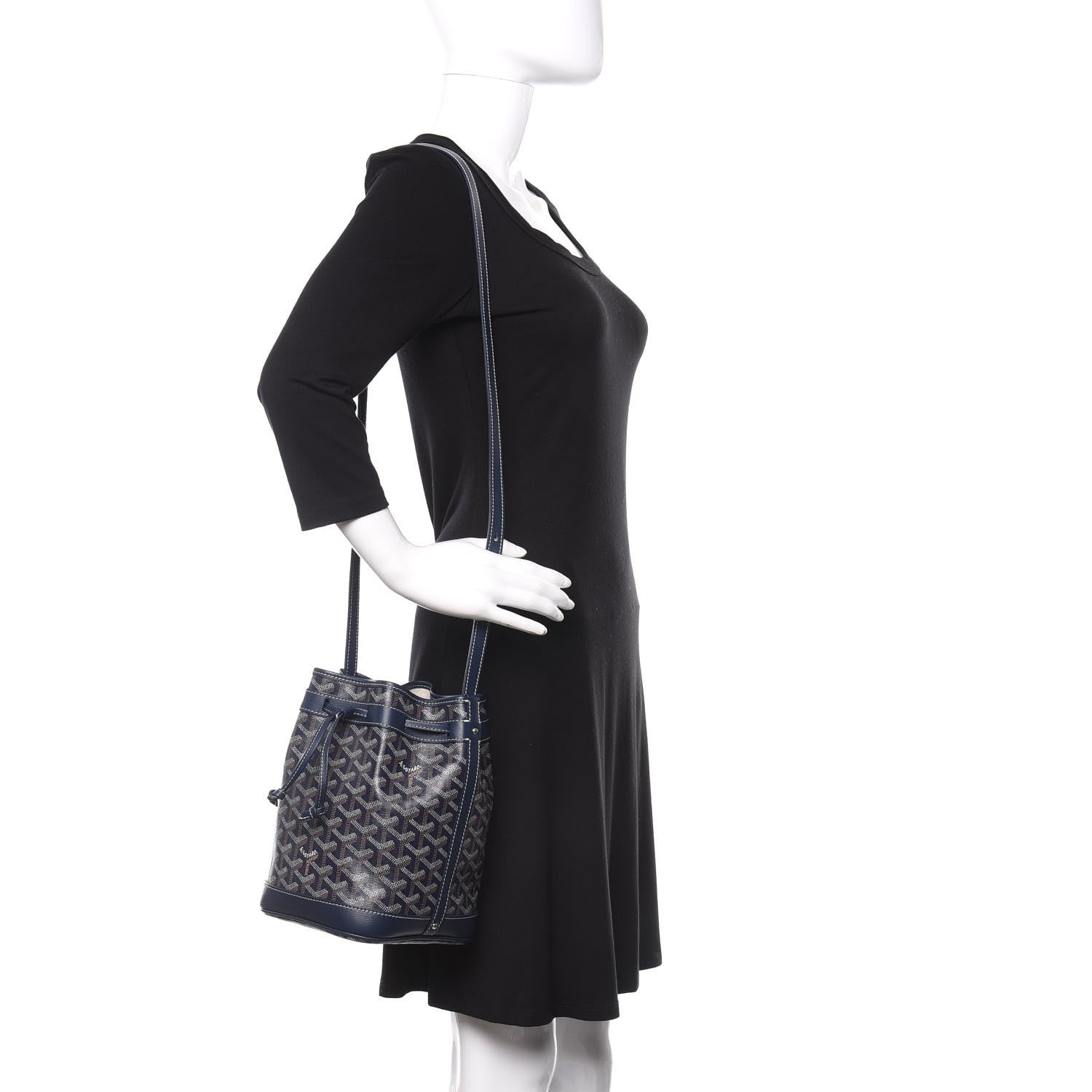 Goyard Goyardine Petit Flot Navy 2 of 8