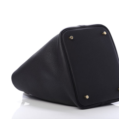 Hermes Taurillon Clemence Picotin Lock 22 MM Black 6 of 11