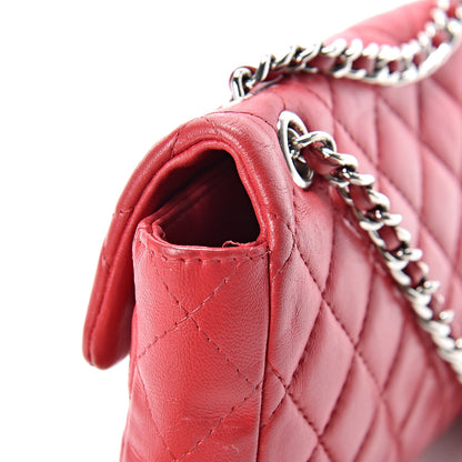 Chanel Lambskin Quilted Extra Mini Rectangular Flap Red 10 of 11