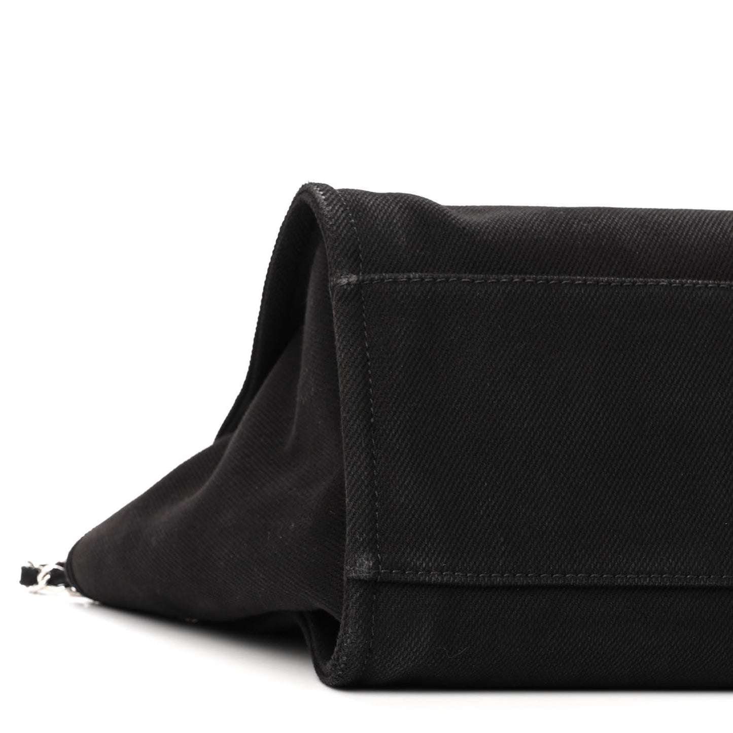 Canvas Pearl Medium Deauville Tote Black
