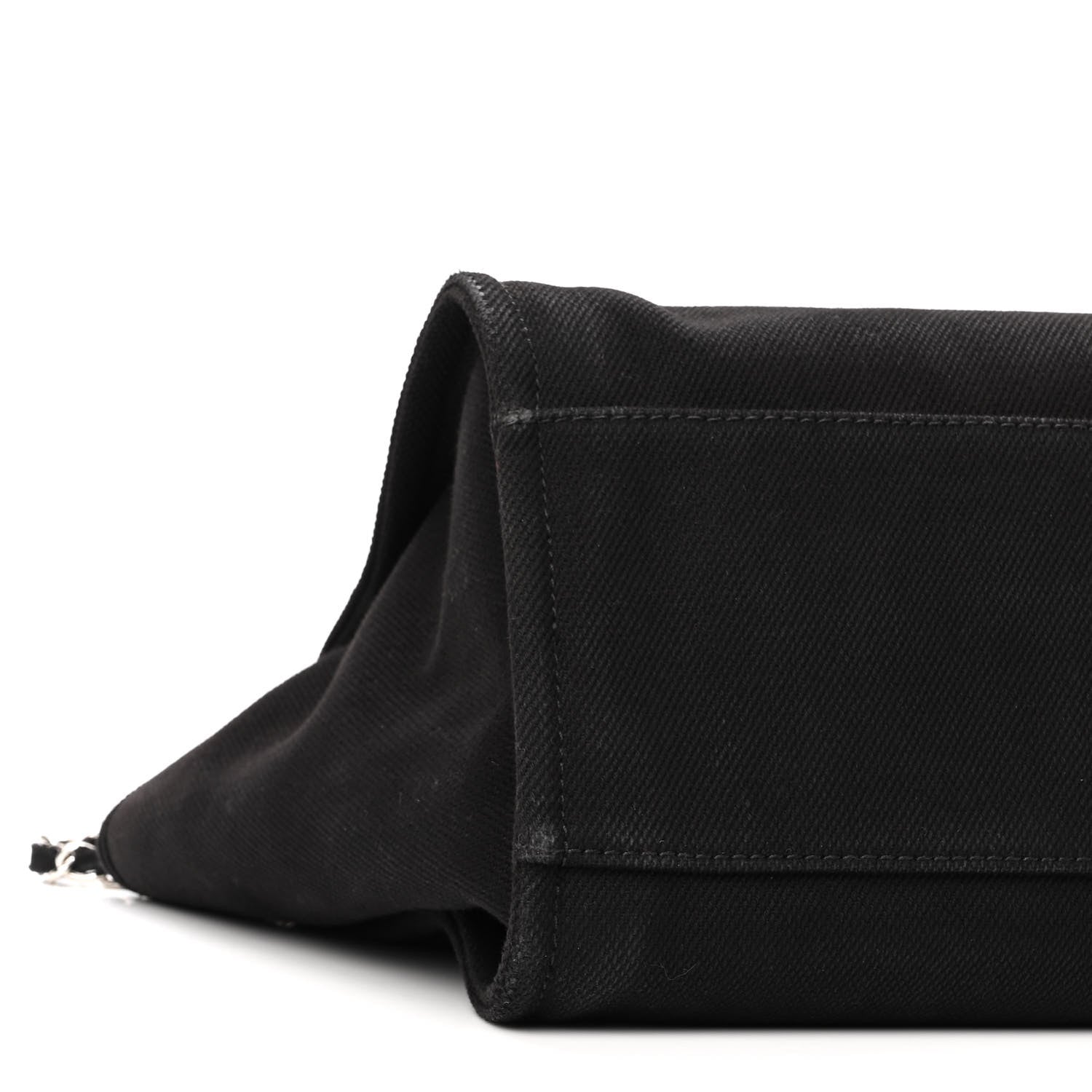 Chanel Canvas Pearl Medium Deauville Tote Black 8 of 10