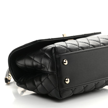 Chanel Caviar Quilted Mini Coco Handle Flap Black 9 of 11