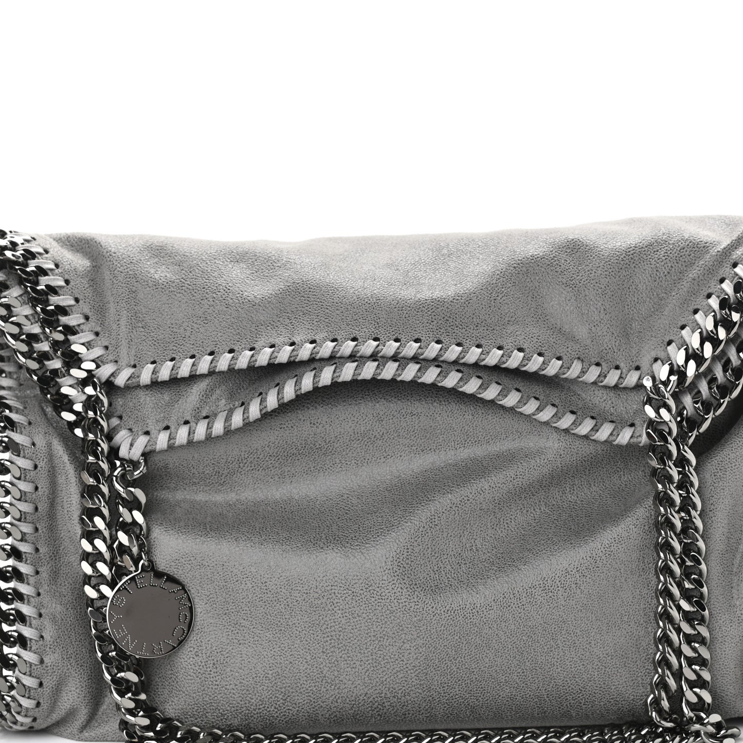 Shaggy Deer Small Falabella Tote Light Grey