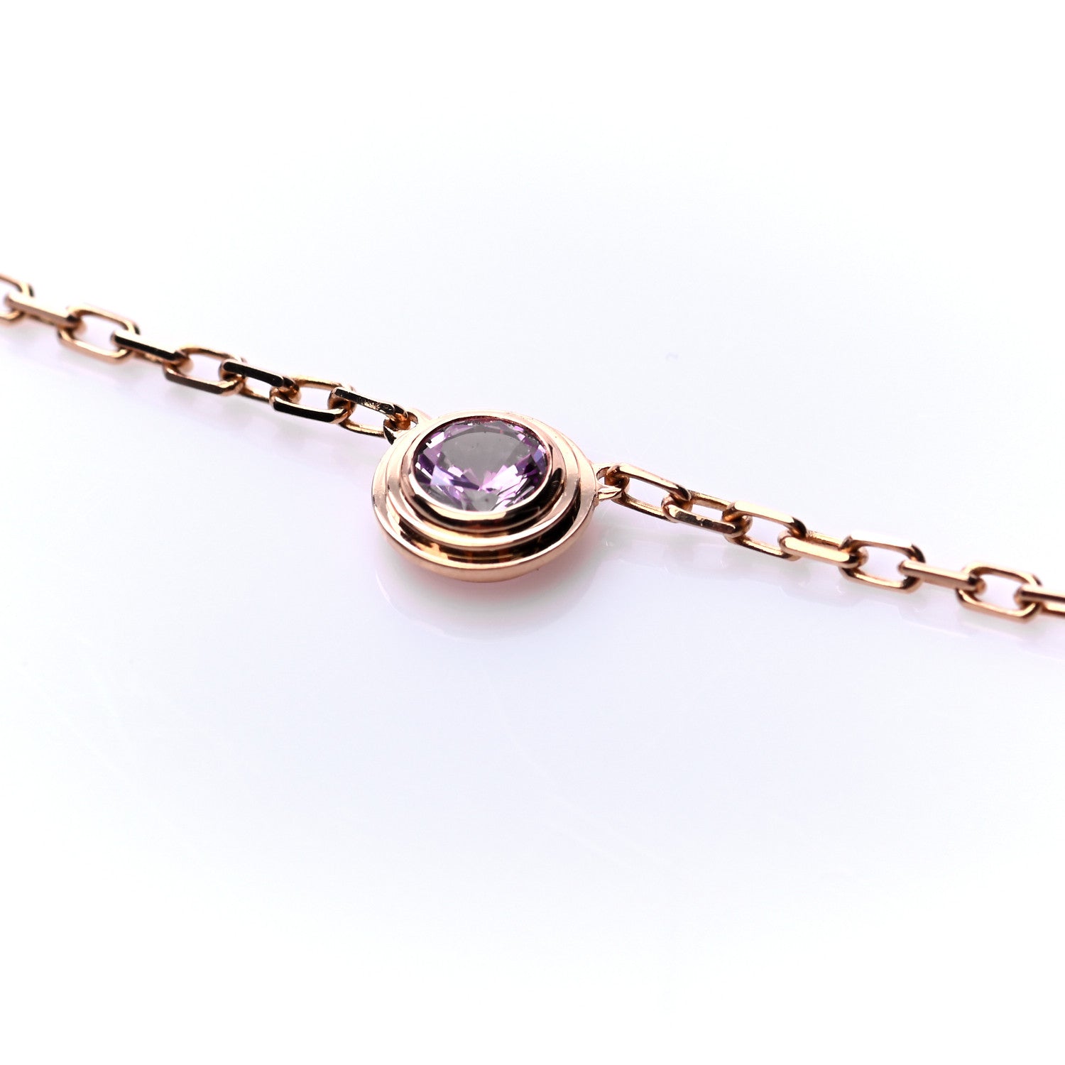Cartier 18K Pink Gold Pink Sapphire D'Amour Pendant Necklace 4 of 5