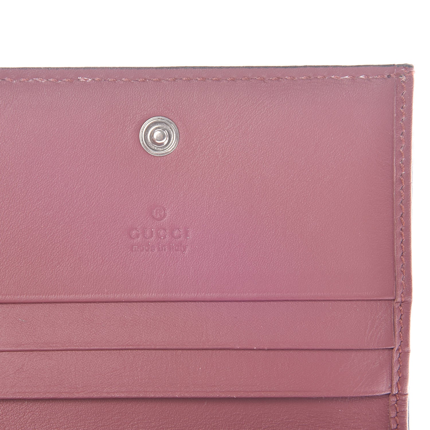 Gucci GG Supreme Monogram Blooms Card Case Beige Multicolor Dry Rose 6 of 10