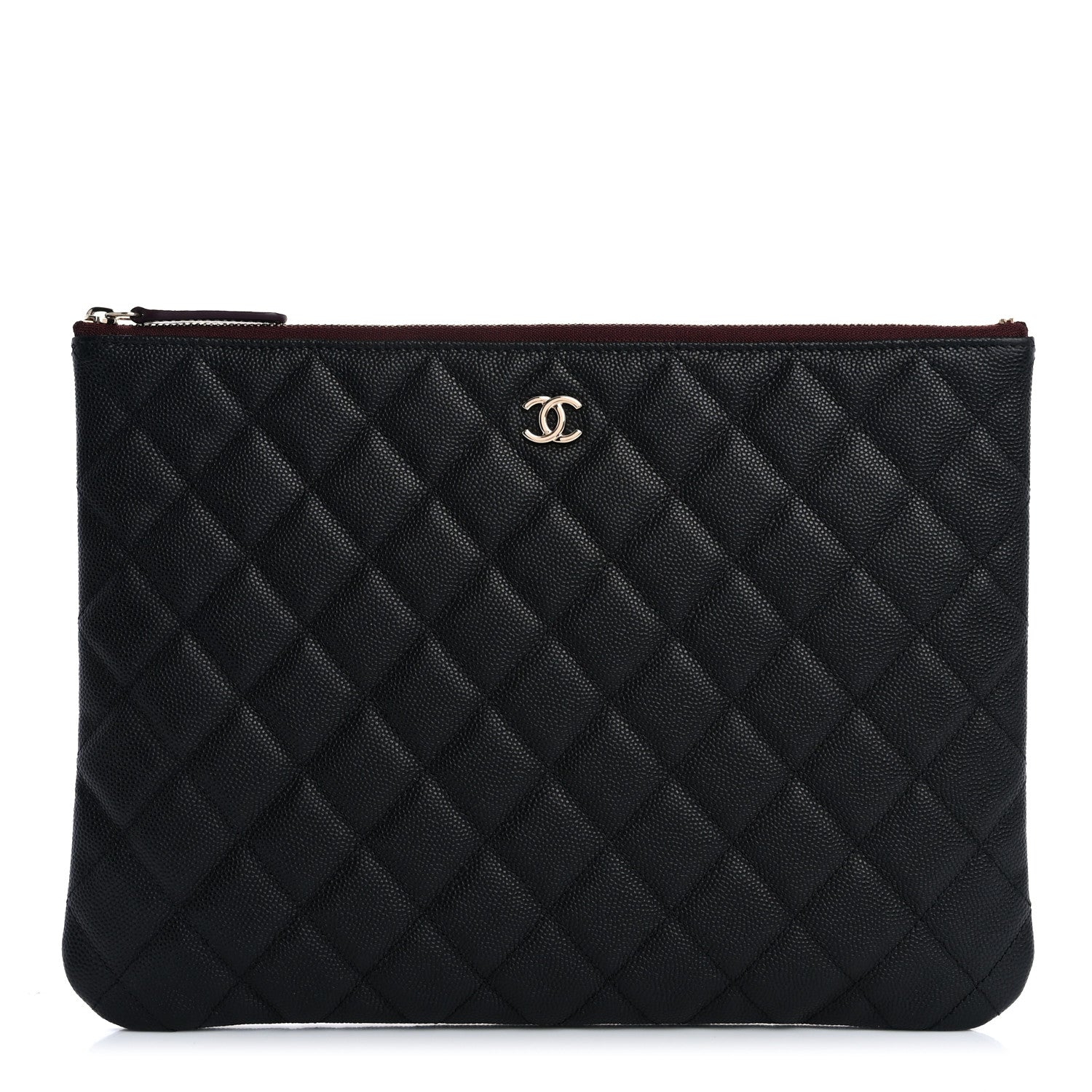 Chanel Caviar Quilted Medium Cosmetic Case Black 1 of 7