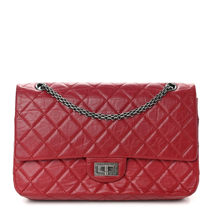 Chanel Aged Calfskin Quilted 2.55 Reissue 227 Flap Red 1 of 14