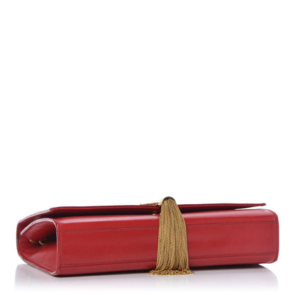 Saint Laurent Smooth Calfskin Medium Classic Monogram Kate Tassel Satchel Lipstick Red 4 of 10