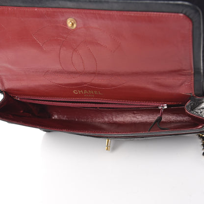 Chanel Lambskin Quilted Medium Double Flap Black 5 of 24