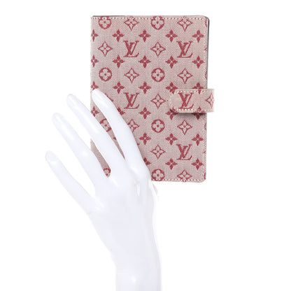 Louis Vuitton Mini Lin Small Ring Agenda Cover Cherry 2 of 9