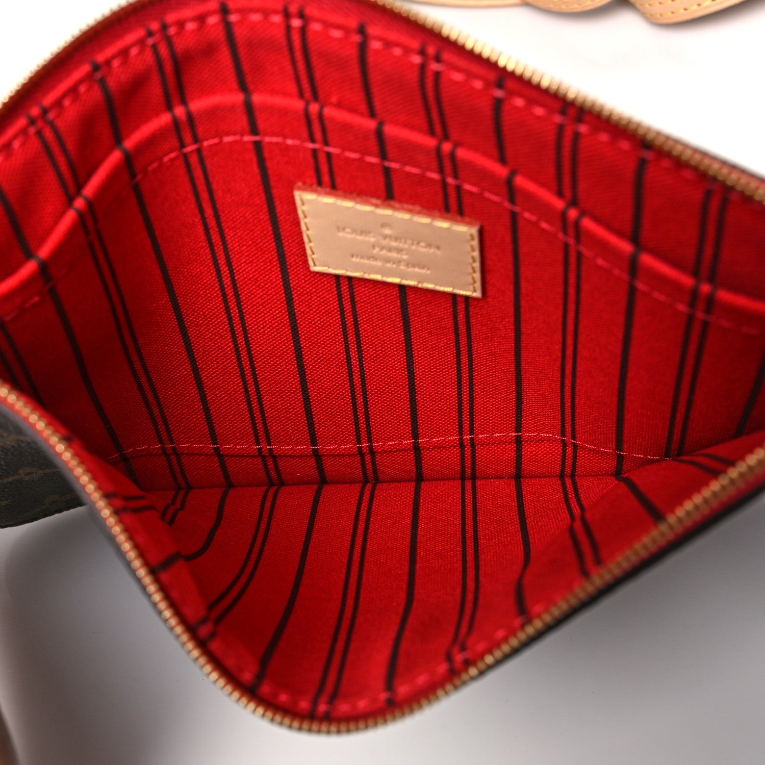 Louis Vuitton Monogram Neverfull MM GM Pochette Cherry 5 of 7