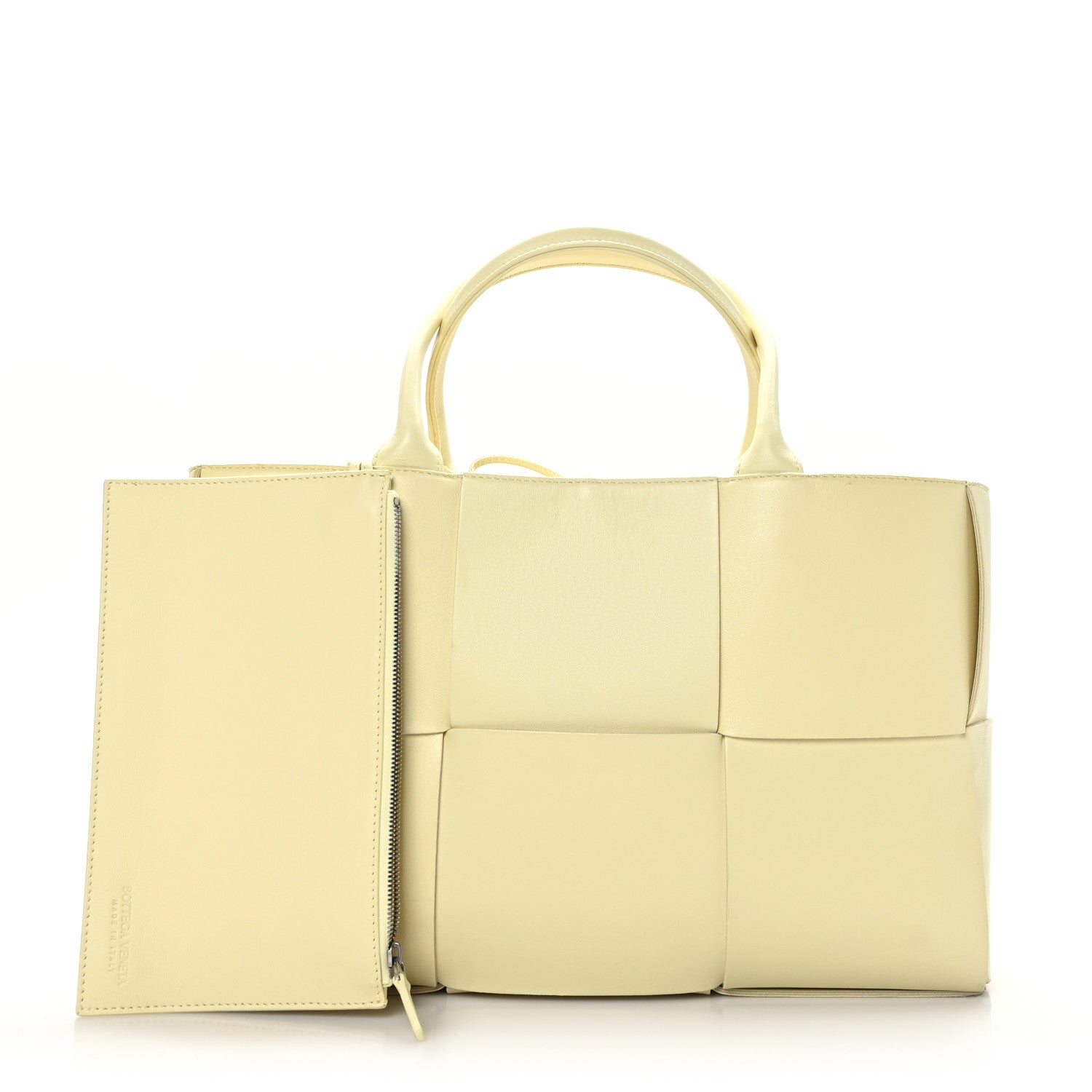 Bottega Veneta Calfskin Intreccio Medium Arco Tote Sherbert 1 of 9