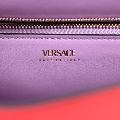 Versace Calfskin Medium La Medusa Top Handle Handbag Red 6 of 8