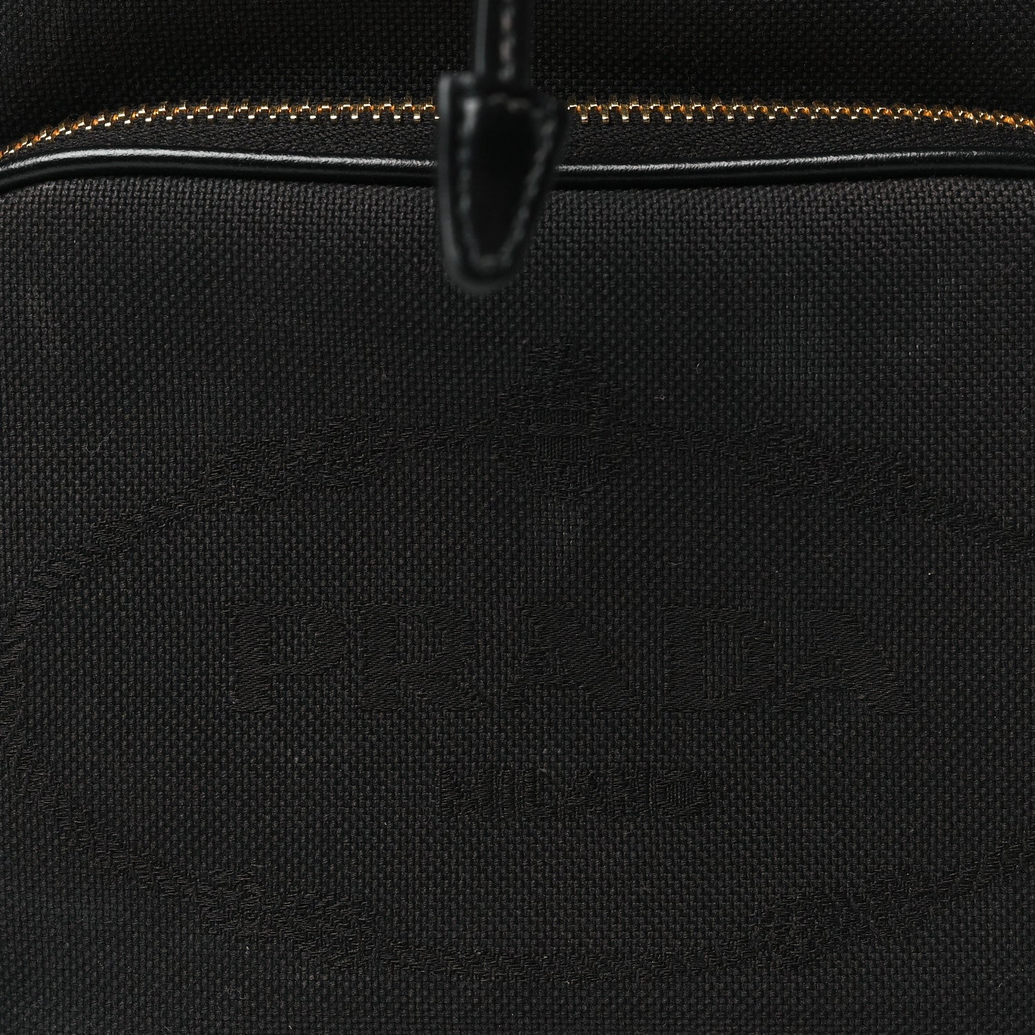 Prada Jacquard Logo Mini Bucket Crossbody Bag Black 8 of 10
