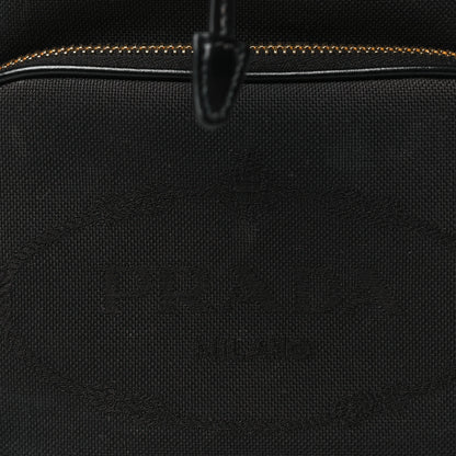 Prada Jacquard Logo Mini Bucket Crossbody Bag Black 8 of 10