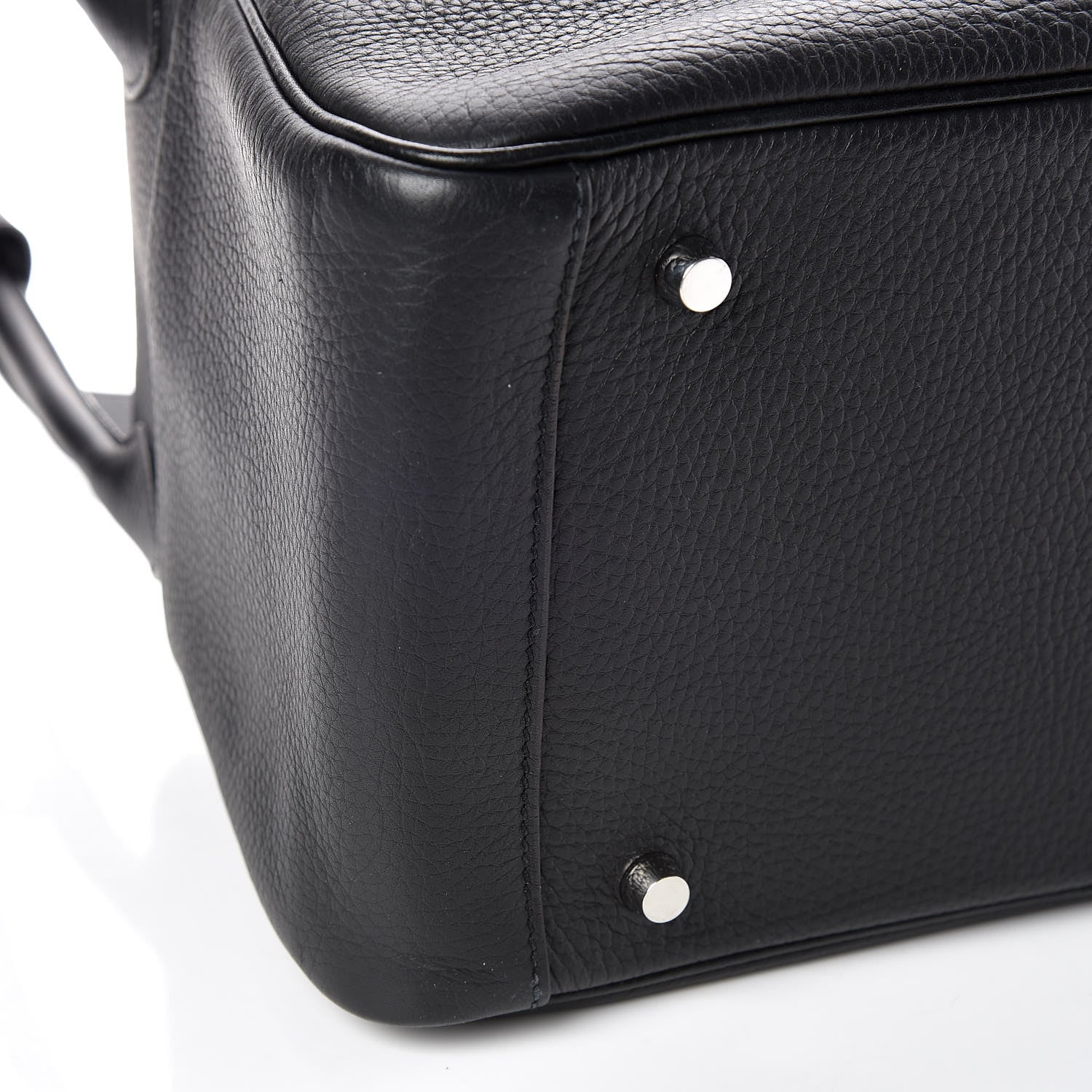 Hermes Taurillon Clemence Lindy 34 Black 9 of 10