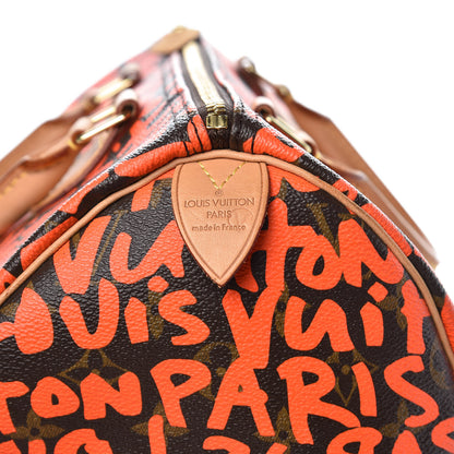 Louis Vuitton Monogram Graffiti Speedy 30 Orange 6 of 16
