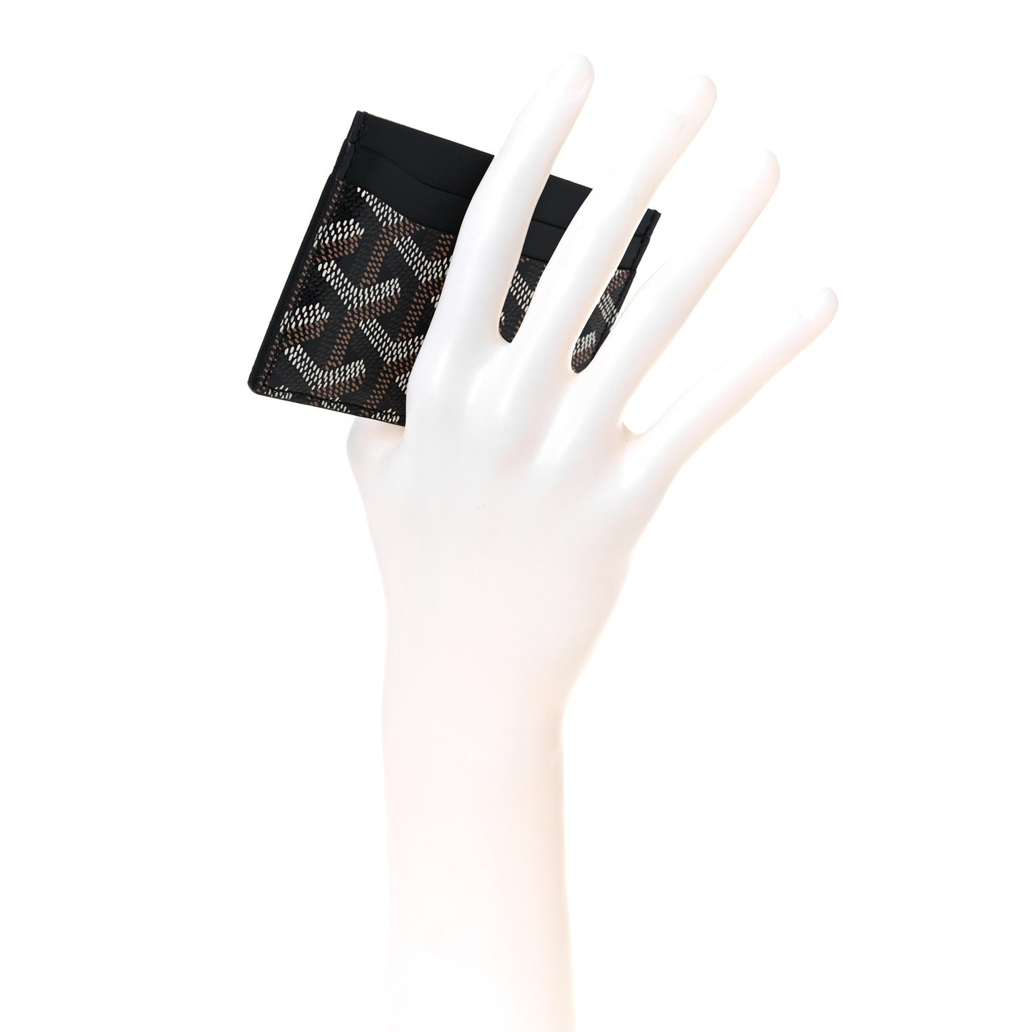 Goyardine Saint Sulpice Card Holder Black