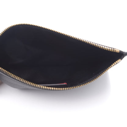Valentino Garavani Calfskin Vlogo Zip Wristlet Pouch Black 5 of 8