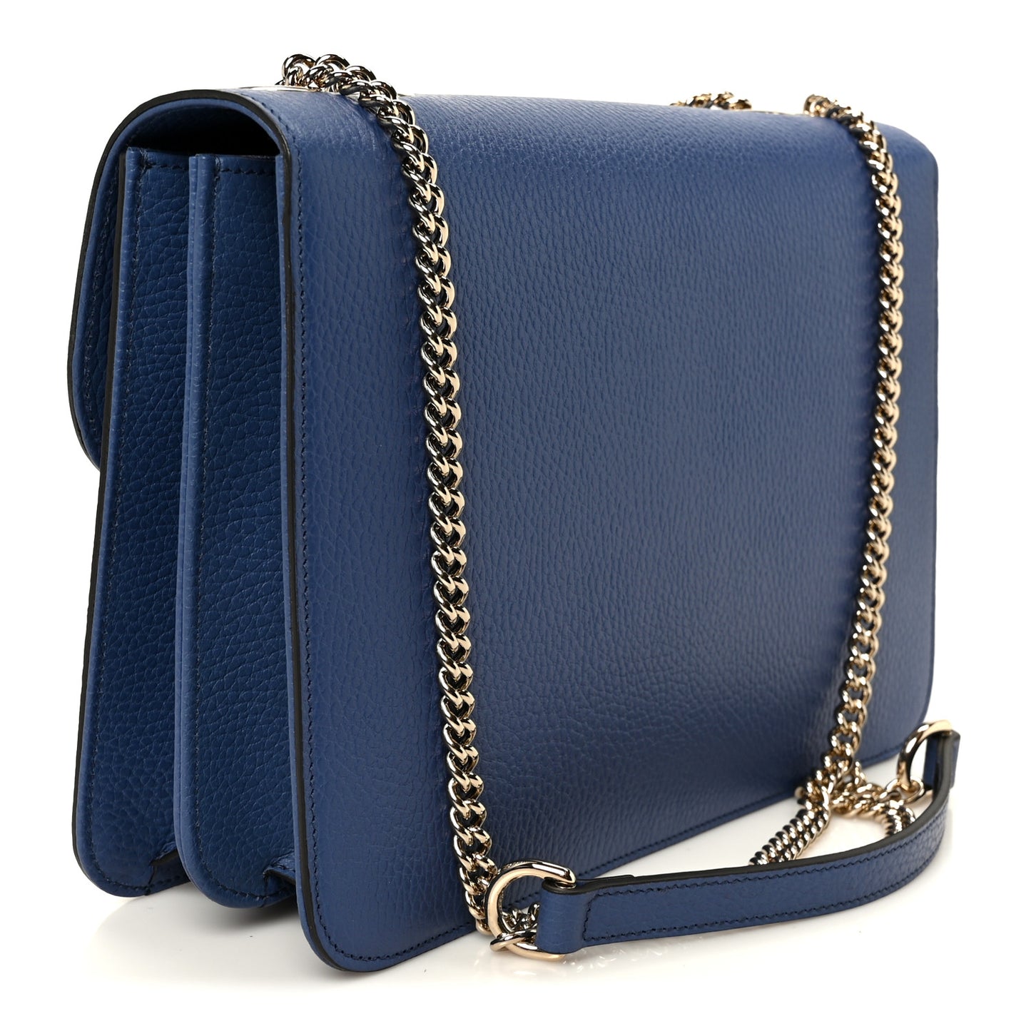 Dollar Calfskin Small Interlocking G Shoulder Bag Caspian