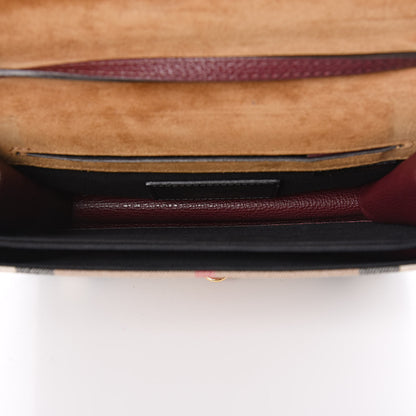 Burberry Derby Calfskin House Check Small Macken Crossbody Bag Mahogany Red 5 of 10