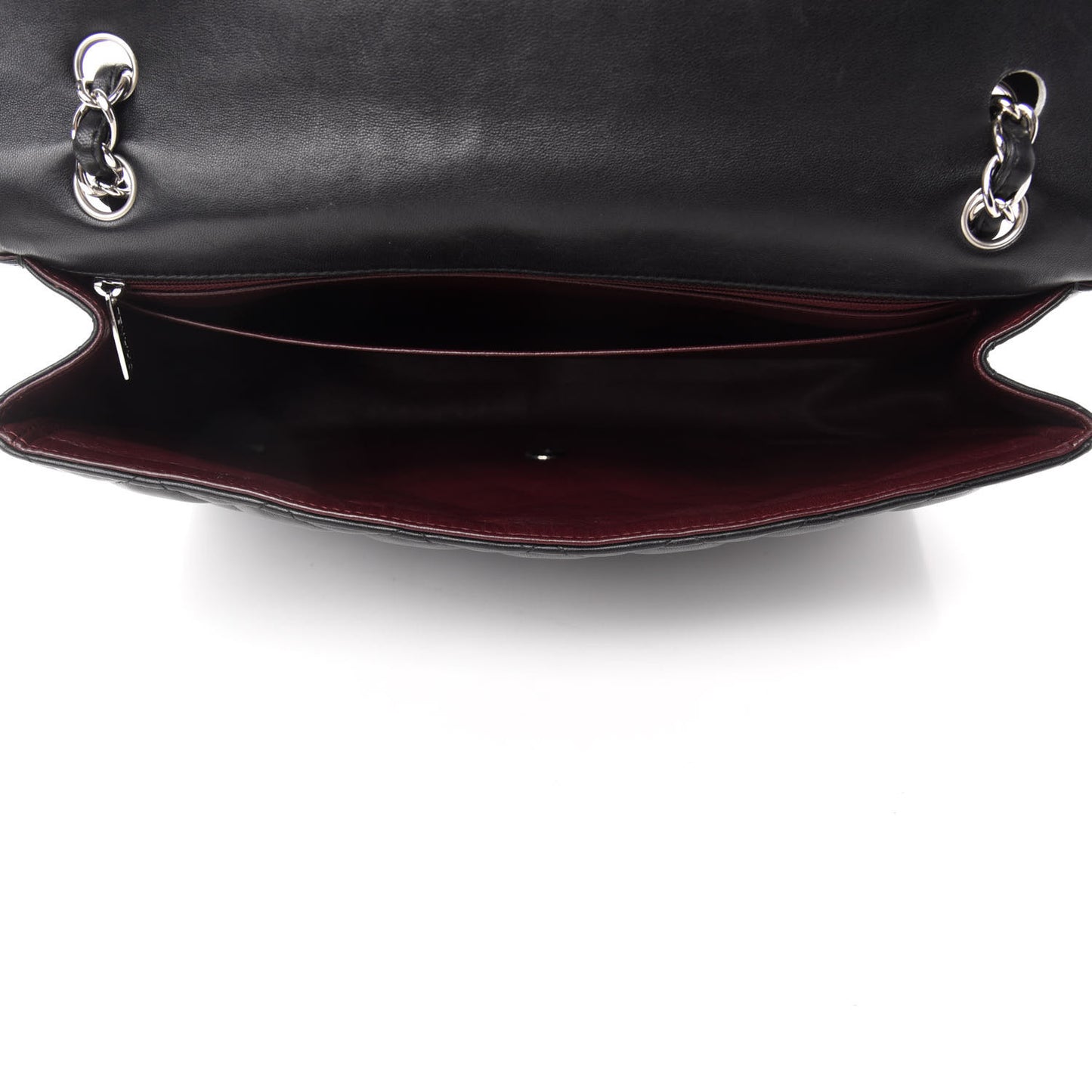 Lambskin Quilted Maxi Single Flap Black