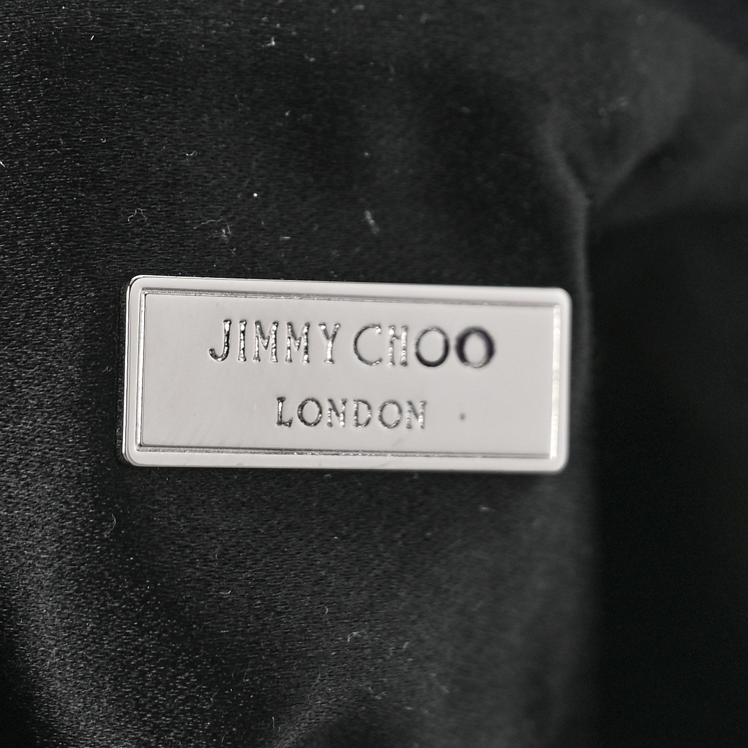 Jimmy Choo Satin Bead Embellished Callie Fringe Tassel Chain Evening Bag Black 6 of 8