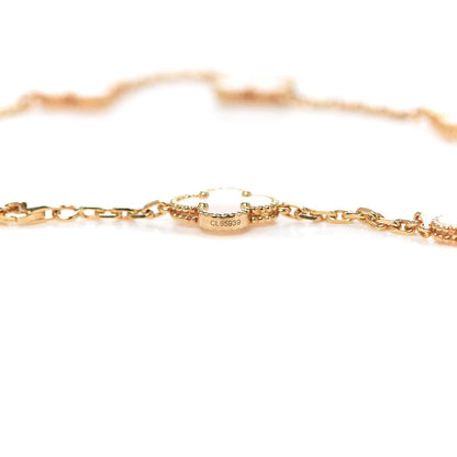 Van Cleef & Arpels 18K Yellow Gold Mother of Pearl 10 Motifs Vintage Alhambra Necklace 6 of 6