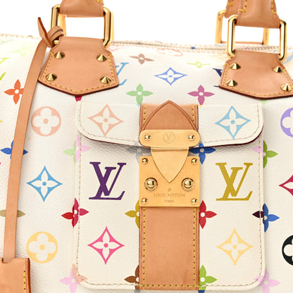 Louis Vuitton Monogram Multicolor Speedy 30 White 8 of 15
