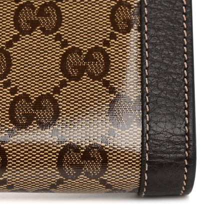 Gucci Crystal Monogram Continental Charmy Wallet Brown 10 of 10
