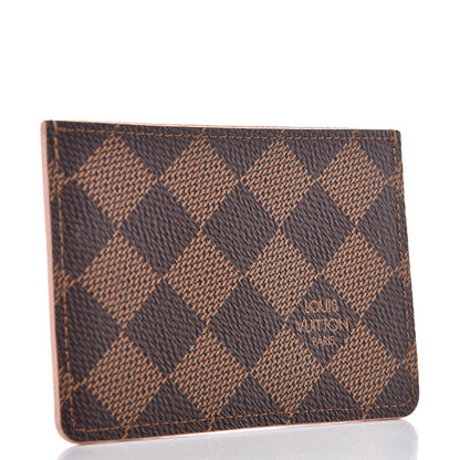 Louis Vuitton Damier Ebene Caissa Card Holder Rose Ballerine 3 of 8