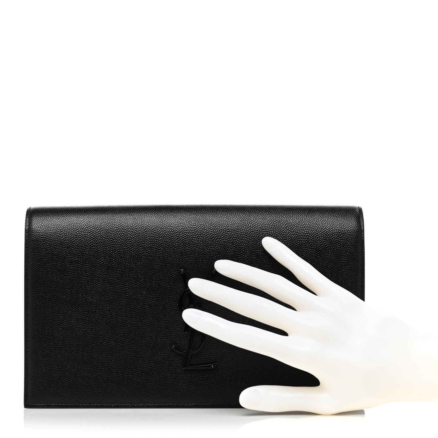 Grain De Poudre Classic Monogram Kate Clutch Black