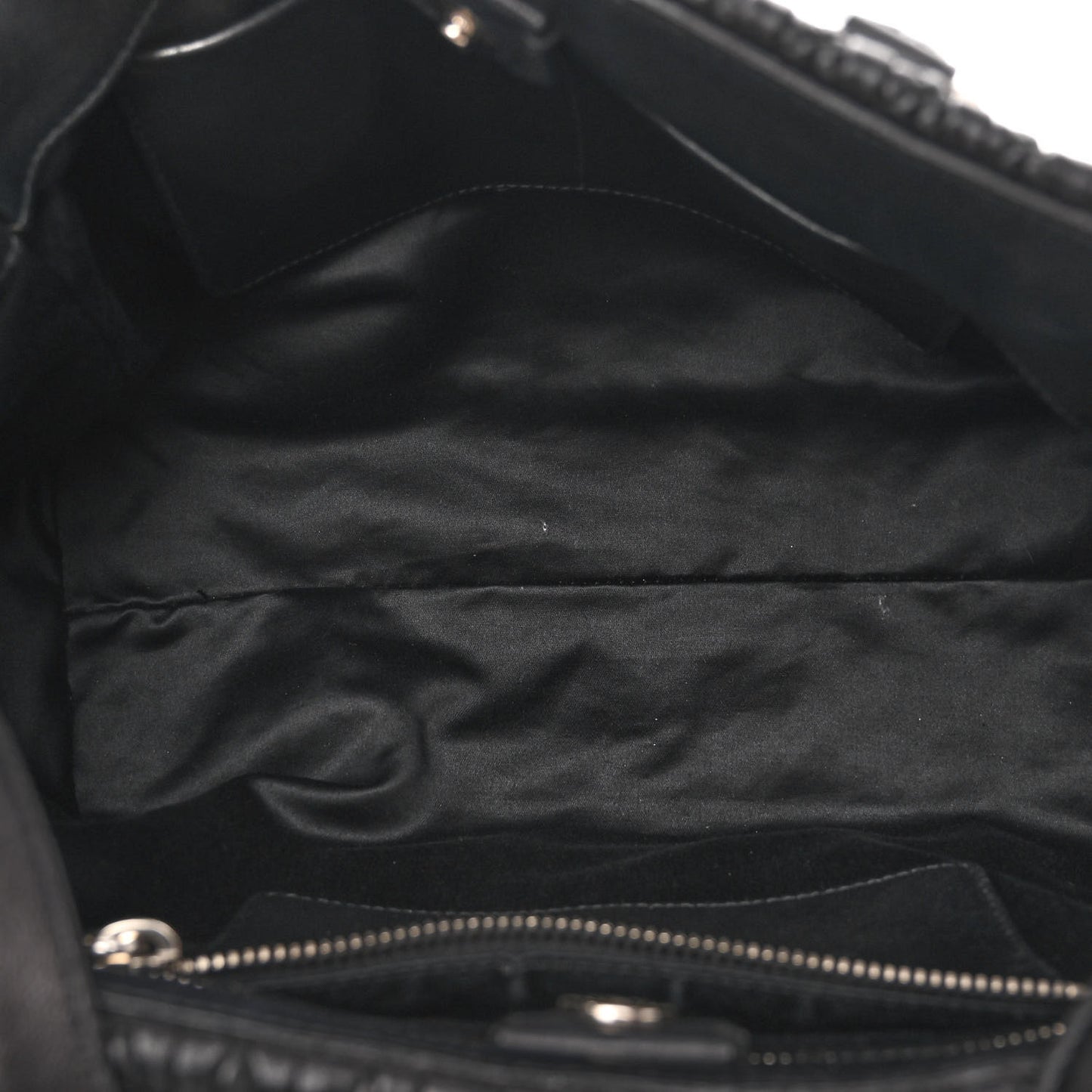 Nappa Matelasse Swarovski Crystal Tote Black
