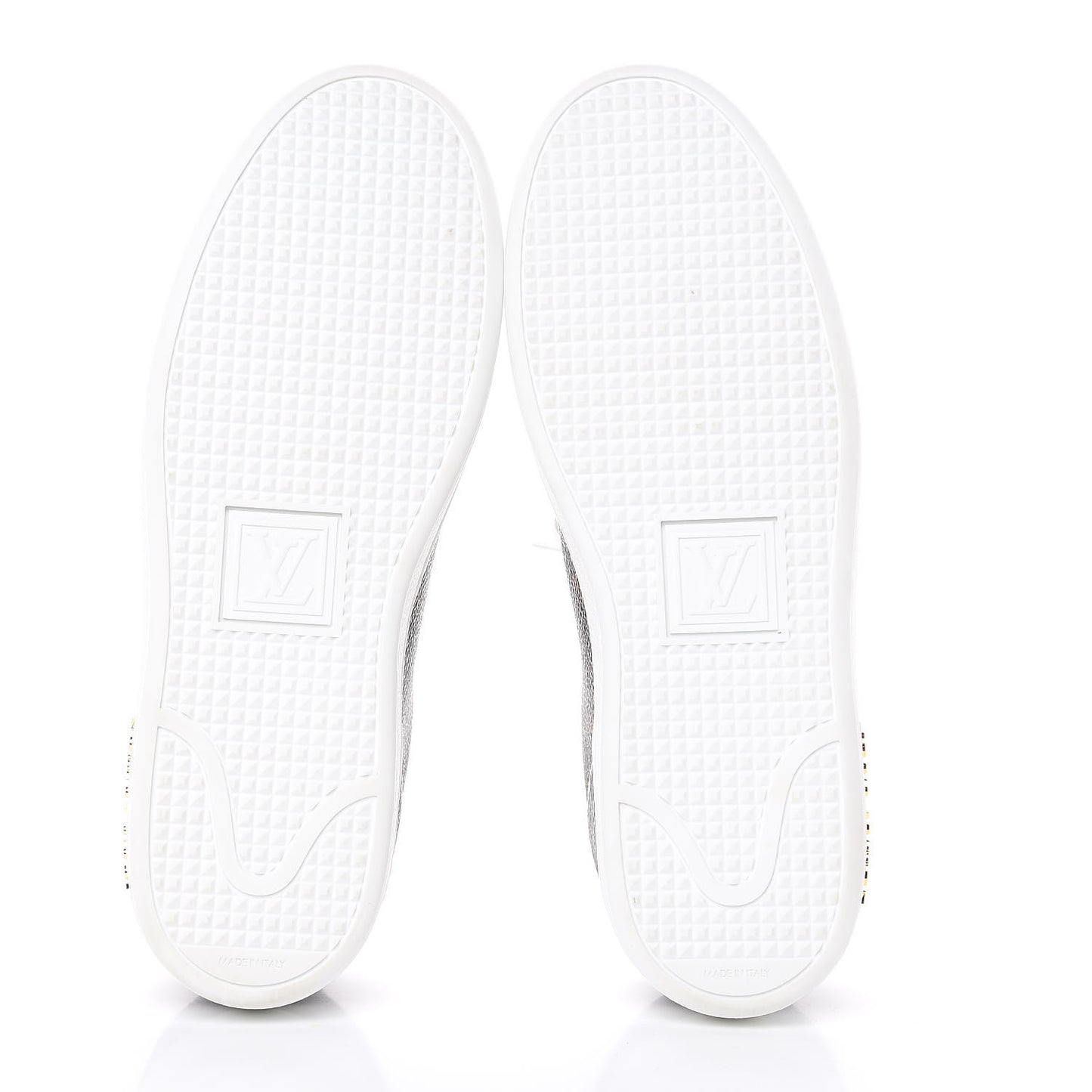 Calfskin Monogram LV Black Heart Sneakers 37.5 Cacao