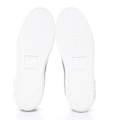Louis Vuitton Calfskin Monogram LV Black Heart Sneakers 37.5 Cacao 5 of 9